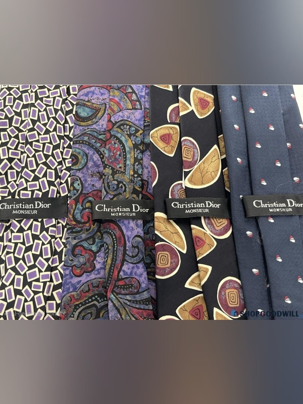 Christian Dior Monsieur Set Of Silk Tie Set
